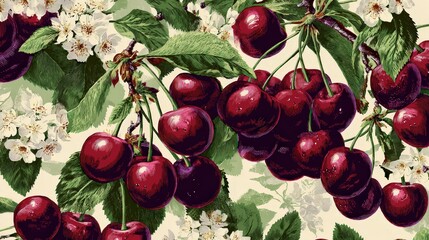Sour Cherry Background