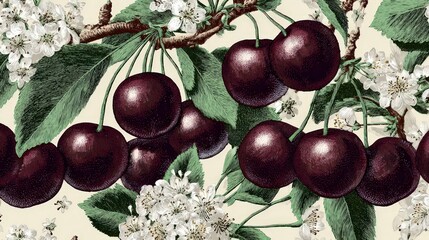 Sour Cherry Background