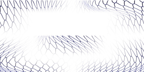 Football or tennis net. Rope mesh on a white background close-up good art