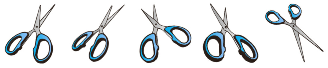 Cute Scissors Icon PNG for Education, DIY, and Scrapbooking Design