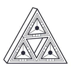 abstract triangle background