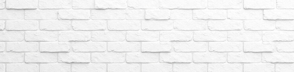 Obraz premium Textured white cement block fence, wide seamless backdrop , wide, building