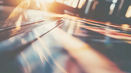 Medium format 80mm lens, crisp details on paper texture and glass frame, warm ambient daylight across wooden surface