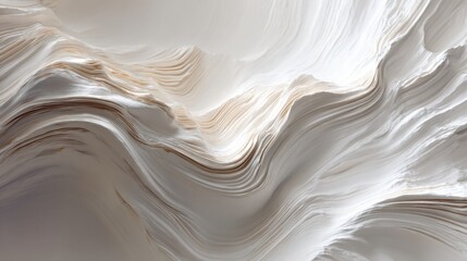 Obraz premium flowing white paper landscape