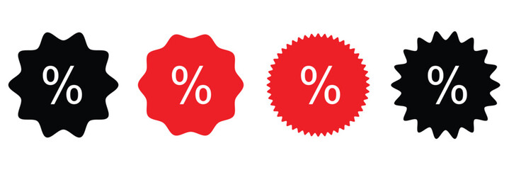 Discount icon, Percentage, finance percent offer tag, Shopping Sale label, , promotion commission icons button, vector, sign, symbol, logo, Discount, percentage icon symbol on white background .