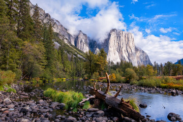 The Valley in Yosemite National Park California USA