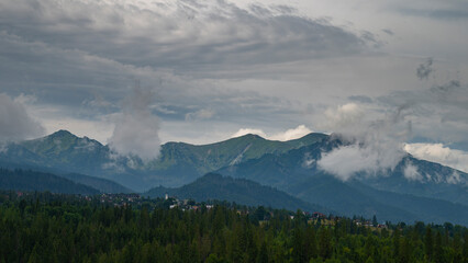 panorama of the mountains