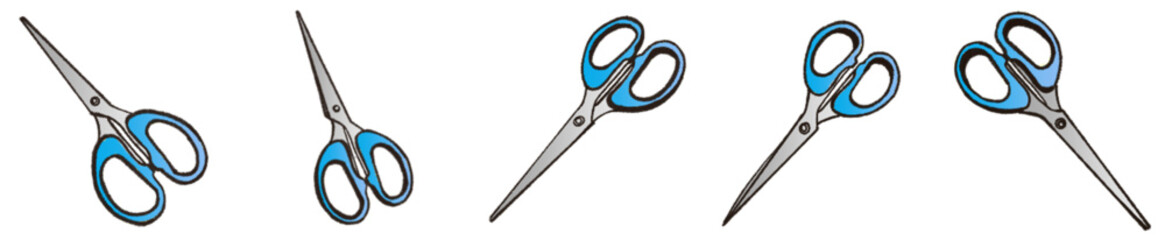 Cute Scissors Icon PNG for Education, DIY, and Scrapbooking Design