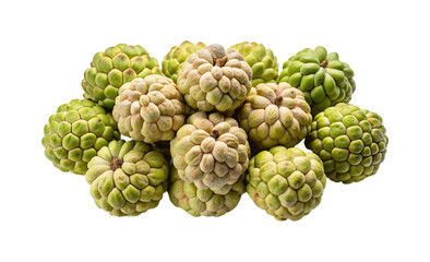 Obraz premium A beautiful pile of ripe Sugar Apples or Sweetsops, a tropical delight