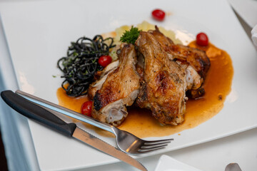 Grilled Chicken with Sauce for Lunch