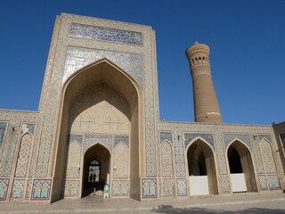 カラーンモスクとカラーンミナレット（ウズベキスタン：ブハラ）