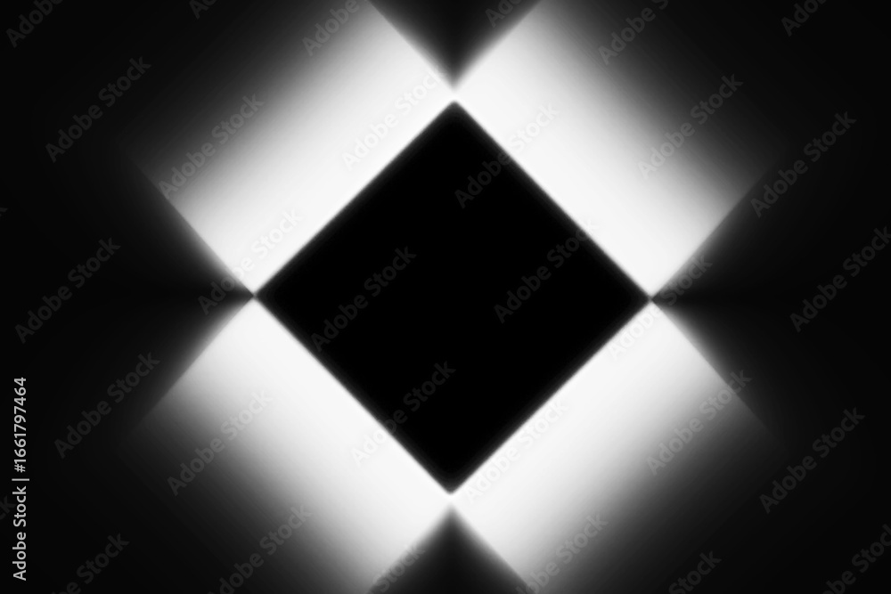 Aufkleber halftone geometric gradient frame made of squares and monochrome lines on white background. abstract