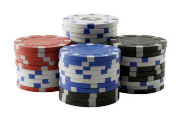 Exciting poker game chips casino floor product playful atmosphere shot gambling fun isolated PNG