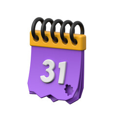 Take a look at this amazing icon of halloween calendar in trendy design style