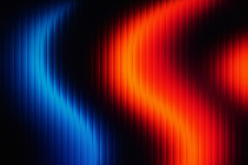 Blue and red futuristic fractal glass effect background.