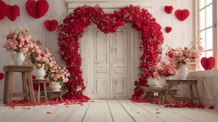 flowers, flower arches, roses, wedding, photography background