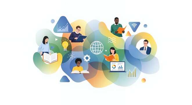 Global Collaborative Learning: Diverse Team Studying, Researching, and Sharing Knowledge - Powered by Adobe