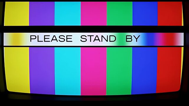 Retro TV Test Pattern Please Stand By