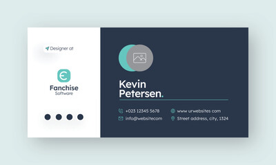 Email signature or email footer and personal social media facebook cover design template