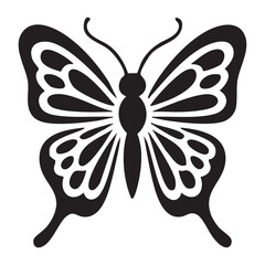 butterfly silhouette vector image, butterfly vector image.
