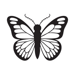 butterfly silhouette vector image, butterfly vector image.
