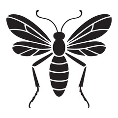dragonfly icon vector silhouette, dragonfly vector illustration
