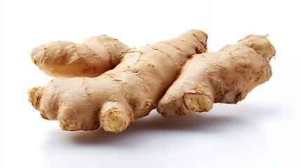Fototapeta premium Fresh organic ginger root spice with vibrant earthy aroma ideal for