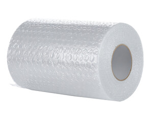 Bubble Wrap Roll for Packaging and Shipping Protection Isolated on Transparent Background