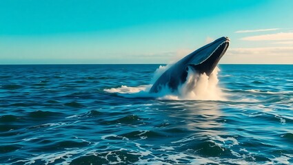 a whale in the water