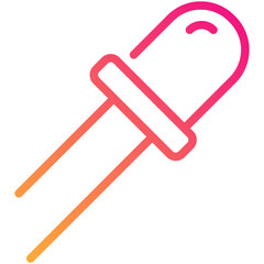 diode gradient line icon