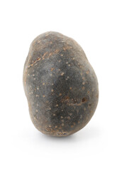 Fresh ripe purple potato isolated on white