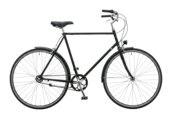 Exploring urban cycling trends city streets bicycle modern environment side sustainable transportation isolated PNG