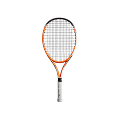 Tennis racket on transparent background, cutout