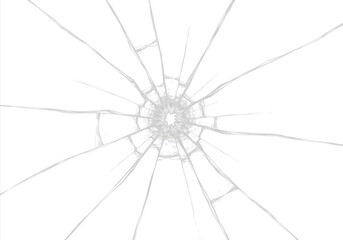 Fractured glass texture on black background