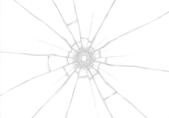 Fractured glass texture on black background