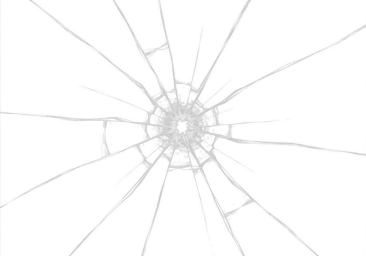 Fractured glass texture on black background