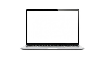 Modern laptop computer isolated on white