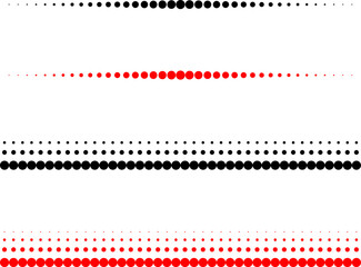 geometric abstract background halftone transition with circles, vector