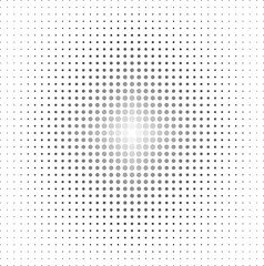 geometric abstract background halftone transition with circles, vector