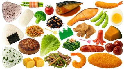 リアルな定番お弁当のおかずセット