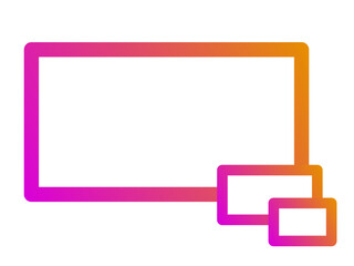 グラデーションフレームのデザイン（モダン・三重構造）｜Gradient Frame Design (Modern Triple Structure)