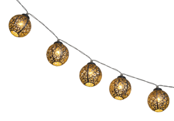 Festive outdoor lighting decor garden patio string lights evening ambiance home decor inspiration isolated PNG