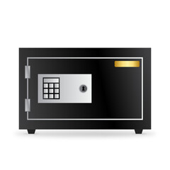 safe with combination lock from the front semi 3D