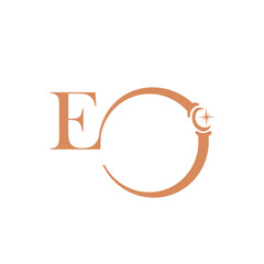 Abstract Calligraphy Monogram Logo Design – Elegant Minimal Vector Symbol