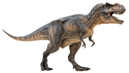 Fototapeta premium Tyrannosaurus rex isolated on transparent PNG background