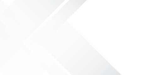 Abstract 3D white geometric abstract background overlap layer on bright simple modern
