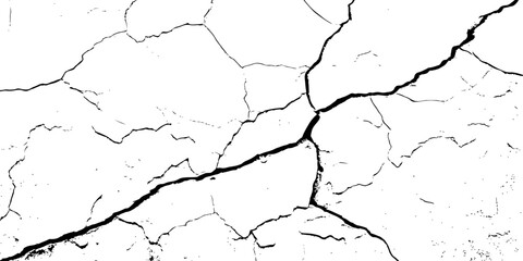"Cracked white background texture featuring natural fissures and broken lines. Ideal for use in design, grunge overlays, aging effects, or abstract art projects. High contrast and minimalist style"