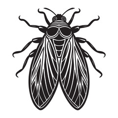 A Close-up Macro Shot of a Leafhopper, a Common Garden and Agricultural Pest with a Unique Hopping Ability and a Plant-Damaging Feeding Habit