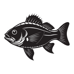 A Vibrant Portrait of a Fresh Red Snapper, a Delicious and Healthy Fish with Firm, White Flesh, Highly Prized as a Premium Seafood
