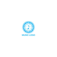 Sound music logo  and wave sound logo design